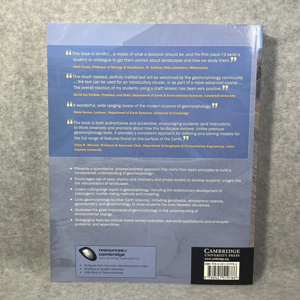 Geomorphology : The Mechanics and Chemistry of Landscapes by Suzanne P. Anderson
